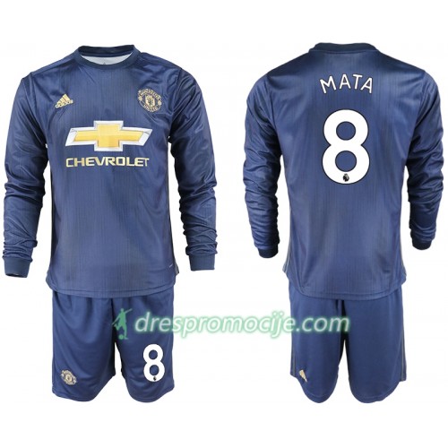 Manchester United Dres MATA 8 Dječji Treći 2018/19 Dugim Rukavima Manchester United Dres MATA 8 Dječji Treći 2018/19 Dugim Rukavima
